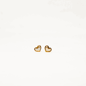 Sweet Heart Encrusted Clear Earring