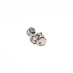Classic Polished Heart Girl Earring with Stone